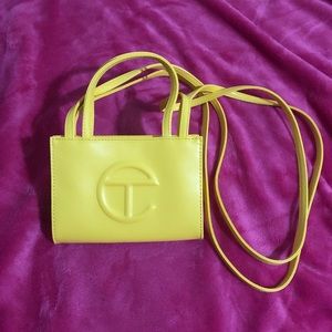 Small Yellow Telfar Shopping Bag